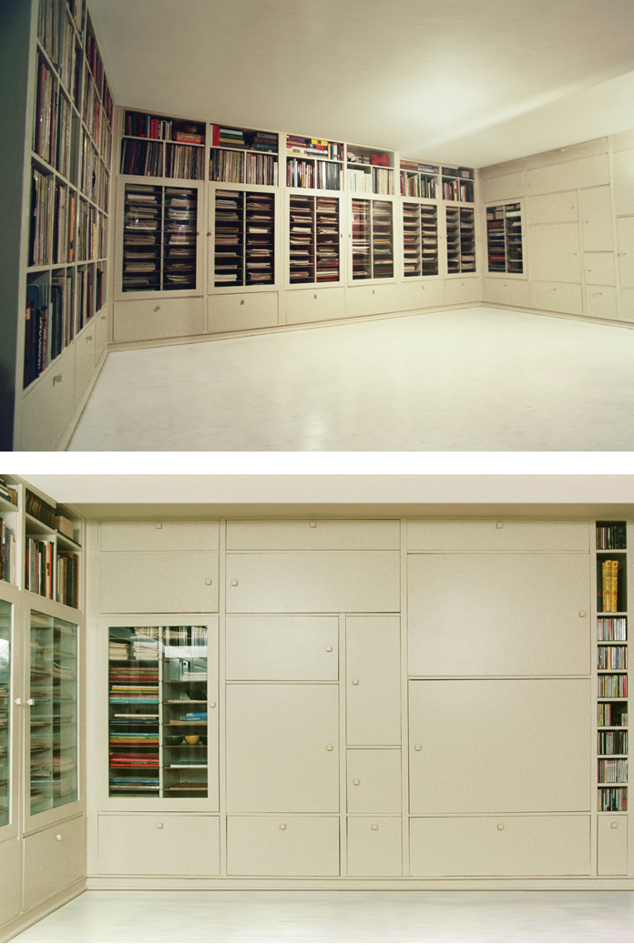 Music Library for a Violinist, Laura Foxman, We Are All Collage, Portland, Oregon, Interior View, Music Room